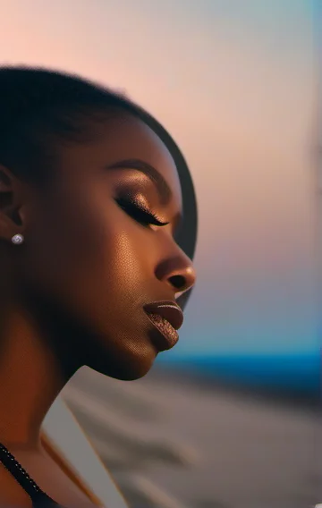 A Beautiful Chocolate Woman Seduced